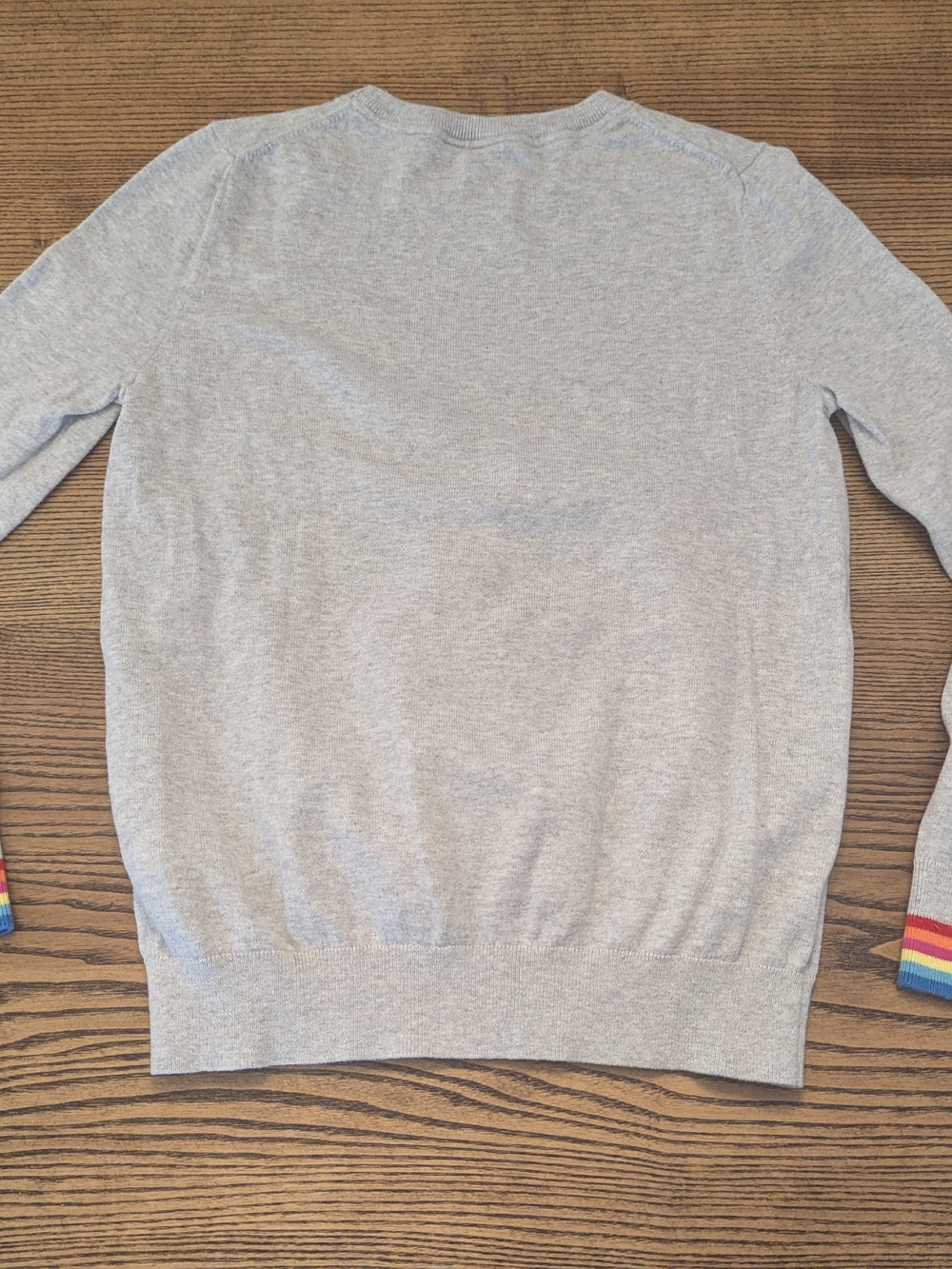 EUC Gap Womens Small Rainbow Stripe Knit Cotton Crewneck Sweater - Picture 7 of 7